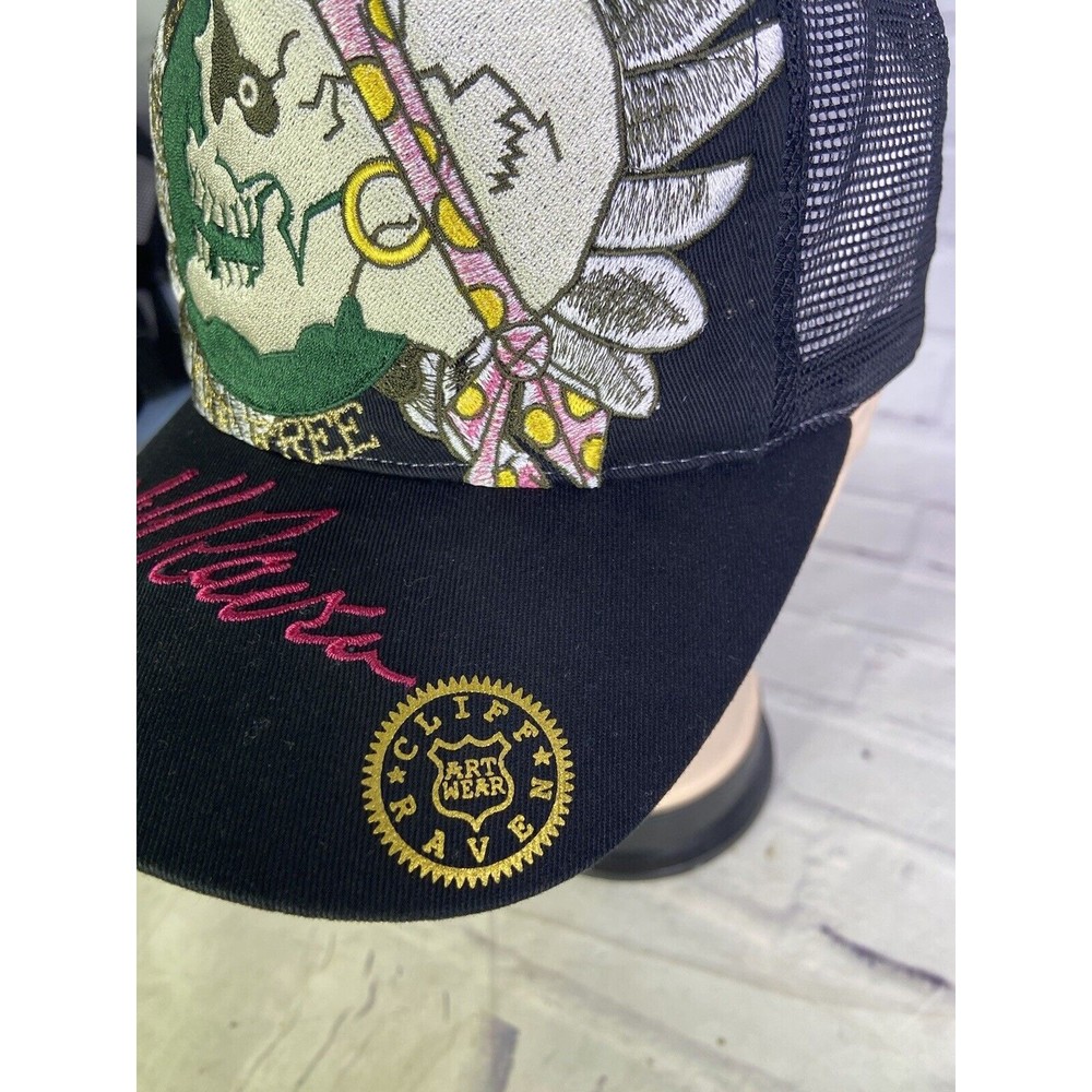 Cliff Raven Artwear Skull Ed Hardy Tattoo Embroid… - image 3